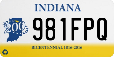 IN license plate 981FPQ