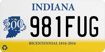 IN license plate 981FUG