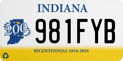 IN license plate 981FYB