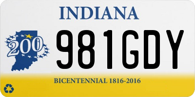IN license plate 981GDY