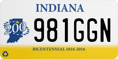 IN license plate 981GGN