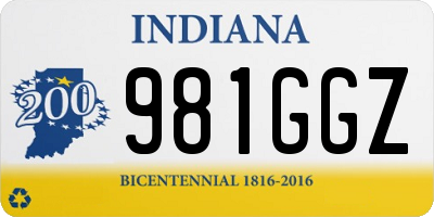 IN license plate 981GGZ