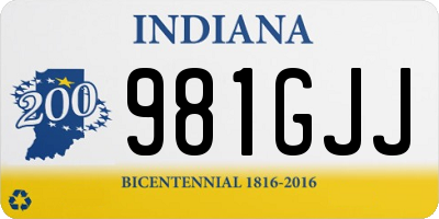 IN license plate 981GJJ