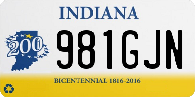 IN license plate 981GJN