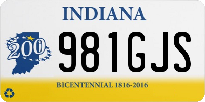 IN license plate 981GJS