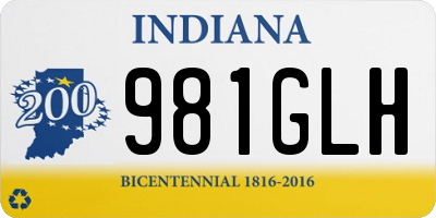 IN license plate 981GLH