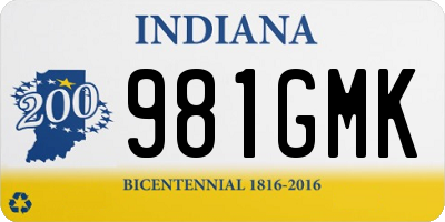 IN license plate 981GMK