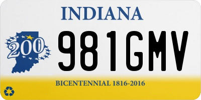 IN license plate 981GMV