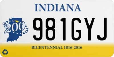 IN license plate 981GYJ