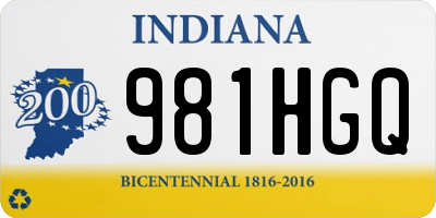 IN license plate 981HGQ
