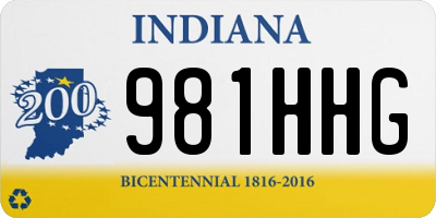 IN license plate 981HHG