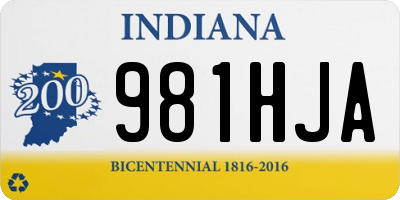 IN license plate 981HJA