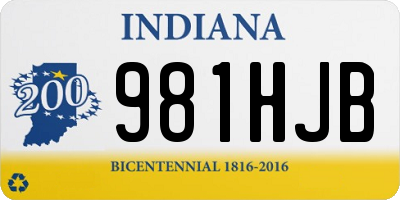 IN license plate 981HJB
