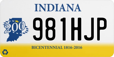 IN license plate 981HJP