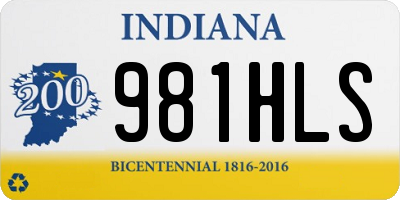IN license plate 981HLS