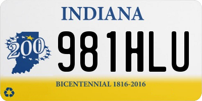 IN license plate 981HLU