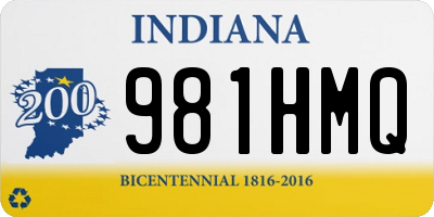 IN license plate 981HMQ