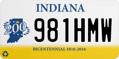 IN license plate 981HMW