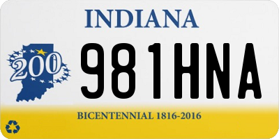 IN license plate 981HNA