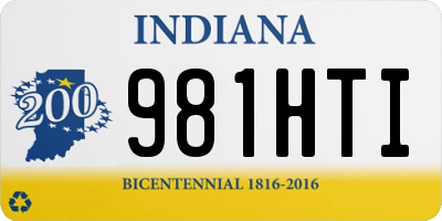 IN license plate 981HTI