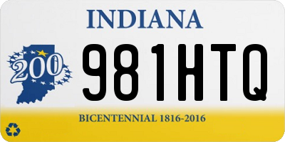 IN license plate 981HTQ
