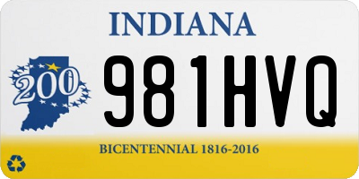 IN license plate 981HVQ