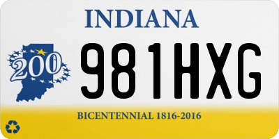 IN license plate 981HXG