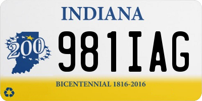 IN license plate 981IAG