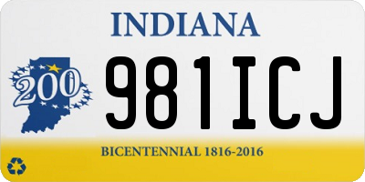 IN license plate 981ICJ