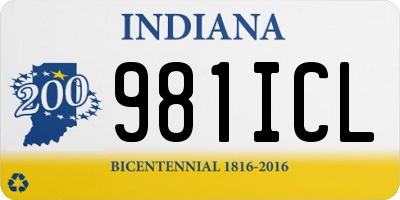IN license plate 981ICL