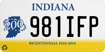 IN license plate 981IFP