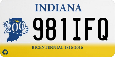 IN license plate 981IFQ