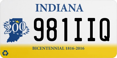 IN license plate 981IIQ