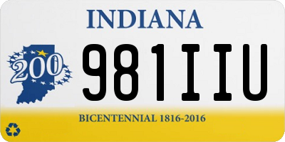 IN license plate 981IIU