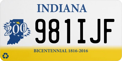 IN license plate 981IJF