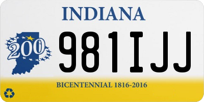 IN license plate 981IJJ