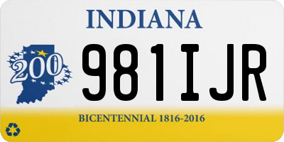 IN license plate 981IJR