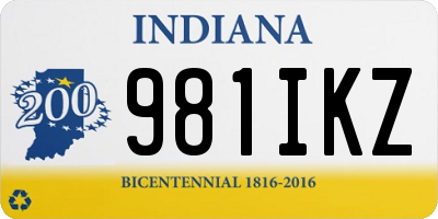 IN license plate 981IKZ