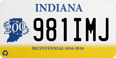 IN license plate 981IMJ