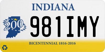 IN license plate 981IMY