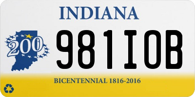IN license plate 981IOB