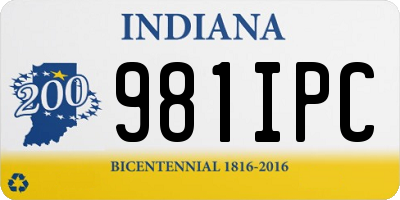 IN license plate 981IPC