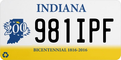 IN license plate 981IPF