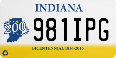 IN license plate 981IPG