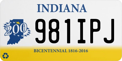 IN license plate 981IPJ