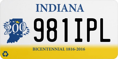 IN license plate 981IPL