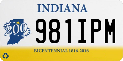 IN license plate 981IPM