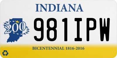 IN license plate 981IPW