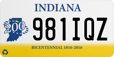 IN license plate 981IQZ