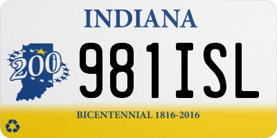 IN license plate 981ISL